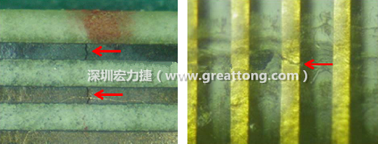 如果擔(dān)心這個(gè)方法可能對(duì)弄斷銅箔線路，也可以試著將銅箔線路旁沒有銅箔的位置切開，然后試著撕開剝離外層護(hù)膜(cover film)，達(dá)到相同的目的