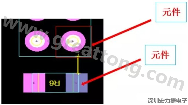 PCBA DFM問題實例2：元件距離太近，組裝干涉 