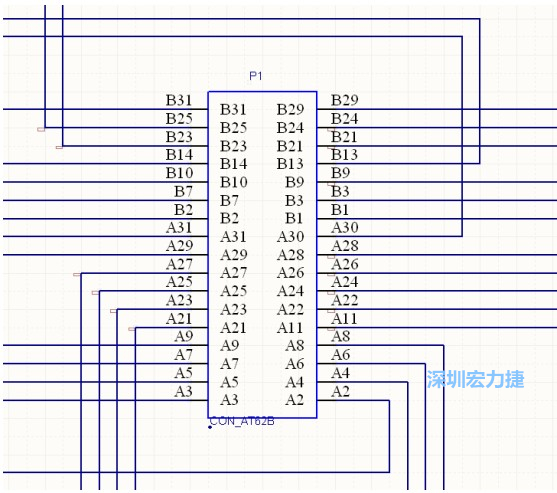 雙擊 1.SchDoc，文件可以被正常打開，下圖是其中的一部分：