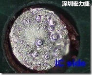 紅墨水染紅測試分析-IC面，判退，