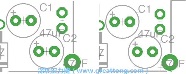 如果你尚未使用「分離工具（Smash Tool）」將所有的名稱和量值標(biāo)簽從各自對(duì)應(yīng)的元件上分離，你將會(huì)發(fā)現(xiàn)你無法從元件上獨(dú)立地移動(dòng)一個(gè)尚未進(jìn)行分離的標(biāo)簽（如左下圖所示），但是對(duì)于已經(jīng)執(zhí)行過分離的元件（如右下圖所示）來說，它們的標(biāo)簽都可以獨(dú)立地操作。